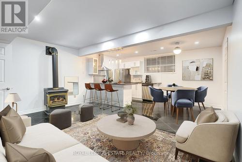 187 Holborne Avenue, Toronto, ON - Indoor Photo Showing Living Room With Fireplace