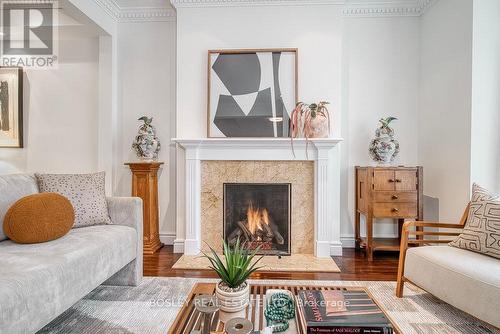 5 Nanton Avenue, Toronto, ON - Indoor Photo Showing Living Room With Fireplace