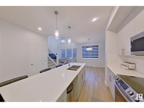 22614 99A Av Nw, Edmonton, AB - Indoor Photo Showing Kitchen With Double Sink