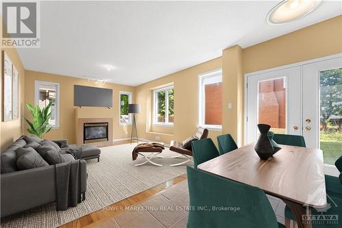 5 Tierney Drive, Ottawa, ON - Indoor Photo Showing Living Room With Fireplace