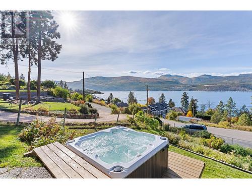 16639 Wentworth Road, Lake Country, BC - Outdoor With Body Of Water With Deck Patio Veranda With View