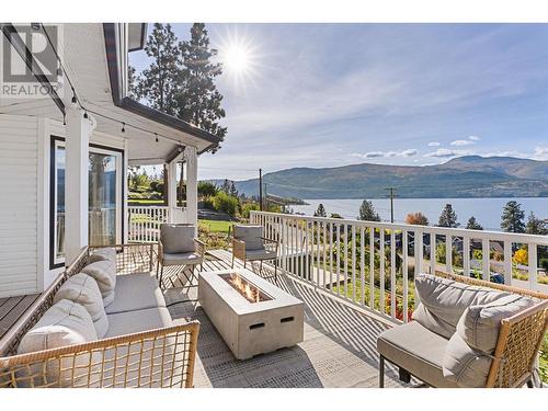 16639 Wentworth Road, Lake Country, BC - Outdoor With Body Of Water With Deck Patio Veranda With Exterior