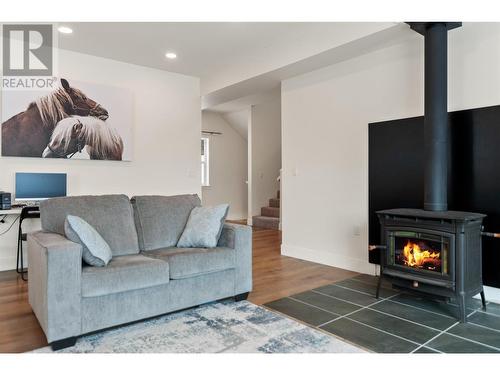 318 Hidden Valley Road, Princeton, BC - Indoor Photo Showing Living Room With Fireplace