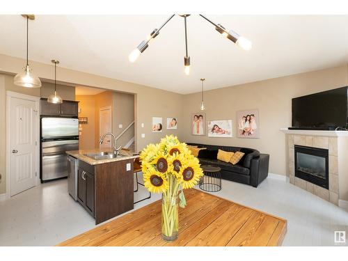 #32 15151 43 St Nw, Edmonton, AB - Indoor With Fireplace