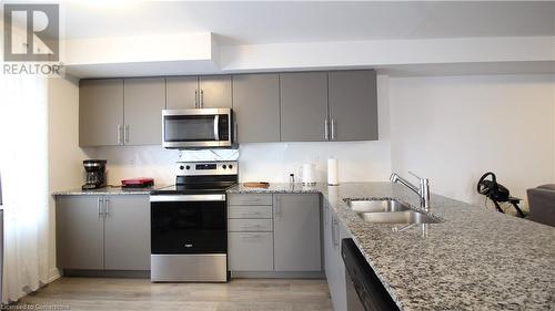 205 West Oak Trail Unit# 14, Kitchener, ON - Indoor Photo Showing Kitchen With Double Sink With Upgraded Kitchen