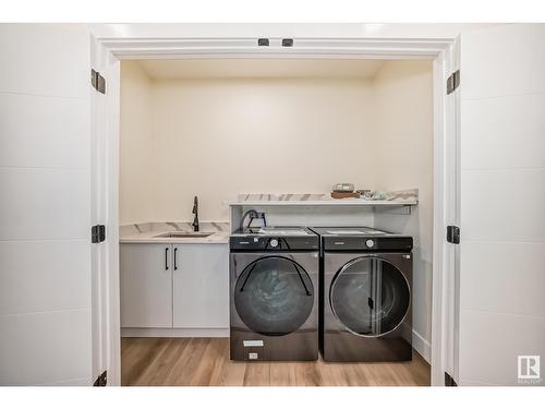 8387 Shaske Cr Nw, Edmonton, AB - Indoor Photo Showing Laundry Room