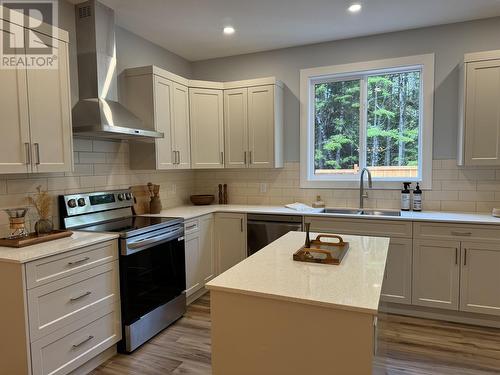 4121 Munroe Street, Terrace, BC - Indoor Photo Showing Kitchen With Stainless Steel Kitchen With Double Sink