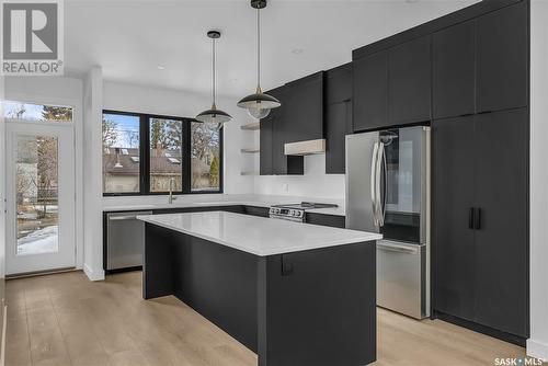 1315 Edward Avenue, Saskatoon, SK - Indoor Photo Showing Kitchen With Upgraded Kitchen