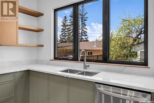 1313 Edward Avenue, Saskatoon, SK - Indoor Photo Showing Kitchen With Double Sink