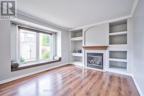 18 Leagrove Street, Brampton, ON - Indoor Photo Showing Living Room With Fireplace