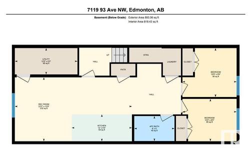 7119 93 Av Nw, Edmonton, AB - Indoor Photo Showing Bedroom