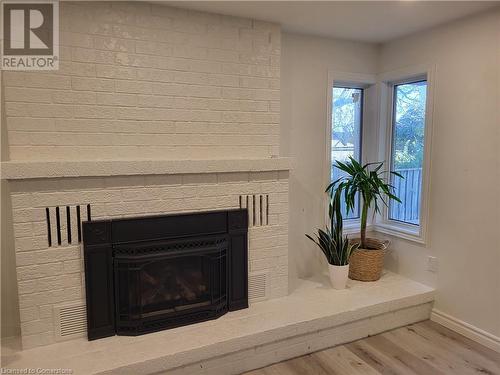 9 Tinatawa Court Unit# Lower, Kitchener, ON - Indoor Photo Showing Living Room With Fireplace