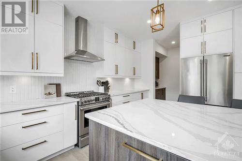 Gas Stove - 85 Chippewa Avenue, Ottawa, ON - Indoor Photo Showing Kitchen With Stainless Steel Kitchen With Upgraded Kitchen