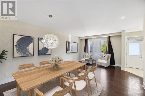 virtually staged - 637 Capuchon Way, Ottawa, ON - Indoor Photo Showing Dining Room