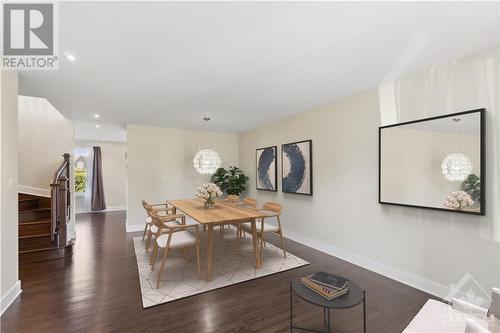 virtually staged - 637 Capuchon Way, Ottawa, ON - Indoor Photo Showing Dining Room