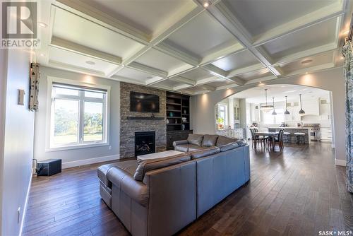 Saskatchewan Prestige Manor, Douglas Rm No. 436, SK - Indoor Photo Showing Living Room With Fireplace