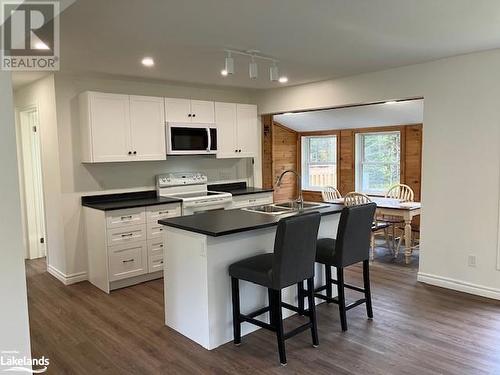 77 Chaffey Township Road, Huntsville, ON - Indoor Photo Showing Kitchen With Double Sink