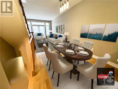 Eating area-virtually staged - 407 Mackay Street Unit#B, Ottawa, ON - Indoor Photo Showing Dining Room