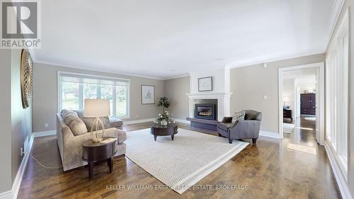 5 Mcnamara Court, Ajax (Northwest Ajax), ON - Indoor Photo Showing Living Room With Fireplace