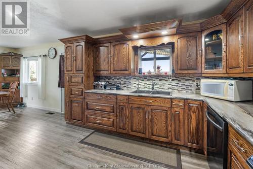 14468 Talbot Line Trail, Chatham-Kent, ON - Indoor Photo Showing Kitchen With Double Sink