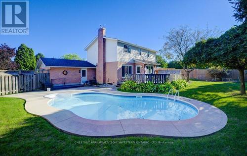 371 Strawberry Crescent, Waterloo, ON - Outdoor With In Ground Pool With Backyard