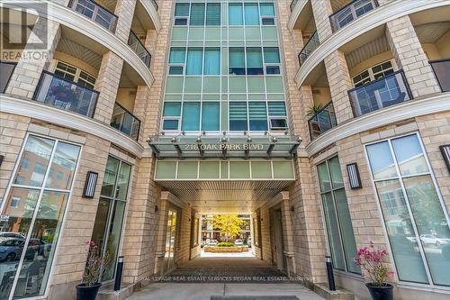 302 - 216 Oak Park Boulevard, Oakville, ON - Outdoor With Balcony With Facade