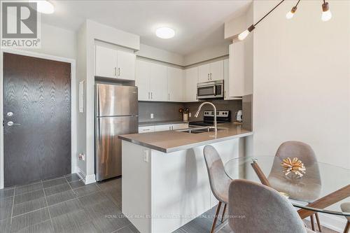 302 - 216 Oak Park Boulevard, Oakville, ON - Indoor Photo Showing Kitchen With Double Sink