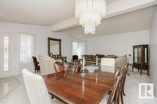 7715 144 Av Nw Nw, Edmonton, AB - Indoor Photo Showing Dining Room