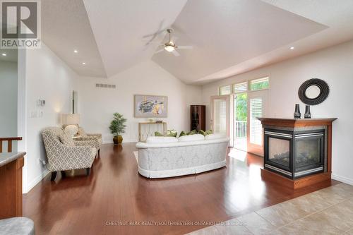 32 - 260 Deer Ridge Drive N, Kitchener, ON - Indoor Photo Showing Living Room With Fireplace