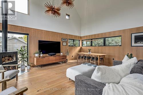 131 Old Highway 26, Meaford, ON - Indoor Photo Showing Living Room With Fireplace