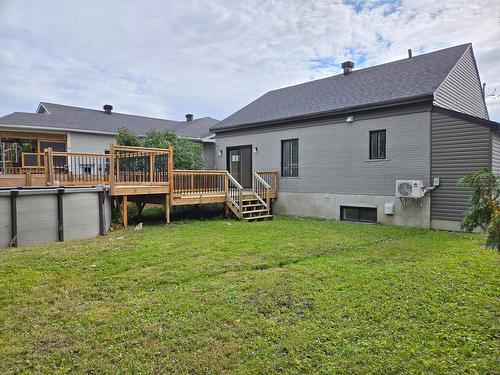 Back facade - 152 Rue Amireault, L'Épiphanie, QC - Outdoor With Above Ground Pool With Exterior