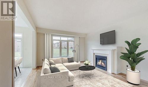 2184 Lozenby Street, Innisfil, ON - Indoor Photo Showing Living Room With Fireplace