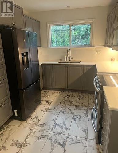 Upper - 3436 Ash Row Crescent, Mississauga, ON - Indoor Photo Showing Kitchen With Double Sink