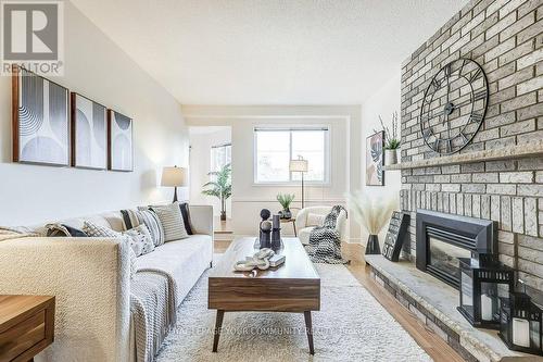 650 Cognac Crescent, Pickering, ON - Indoor Photo Showing Living Room With Fireplace