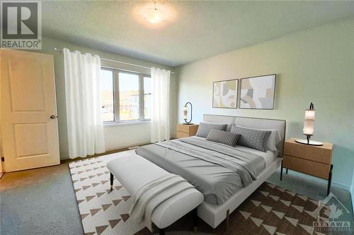 Virtually staged - does not include window treatments. - 550 Hitzlay Terrace, Ottawa, ON - Indoor Photo Showing Bedroom