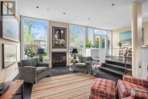 44 Glenrose Avenue, Toronto, ON - Indoor Photo Showing Living Room With Fireplace