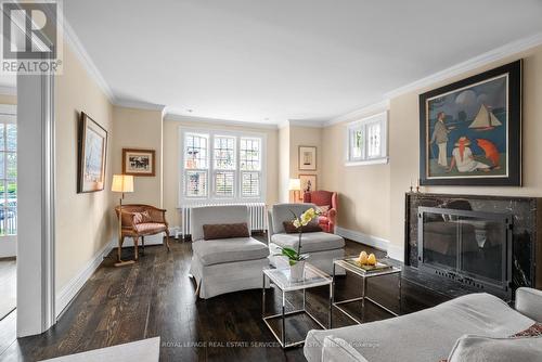 44 Glenrose Avenue, Toronto, ON - Indoor Photo Showing Living Room With Fireplace