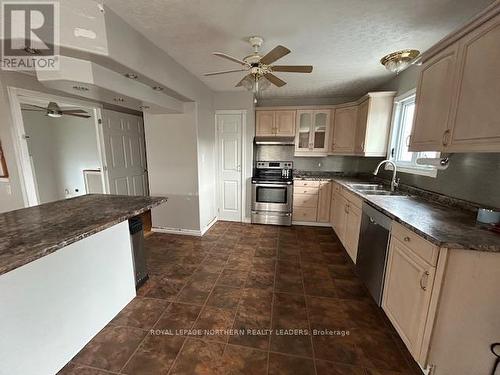 102 Timcor Crescent, Timmins (Main Area), ON - Indoor Photo Showing Kitchen With Double Sink