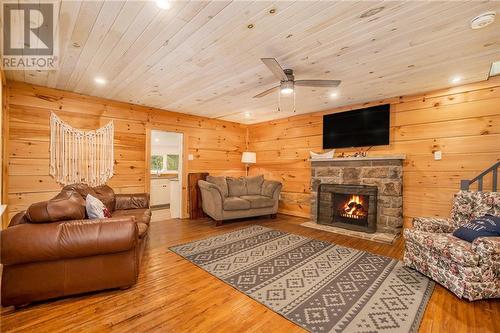 14 R3 Road, Lombardy, ON - Indoor Photo Showing Living Room With Fireplace