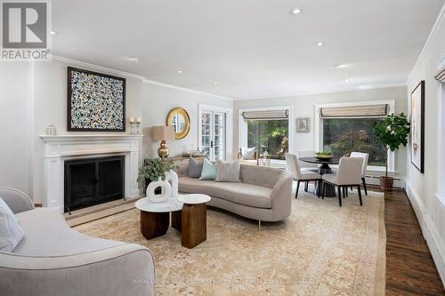 539 Blythwood Road, Toronto, ON - Indoor Photo Showing Living Room With Fireplace