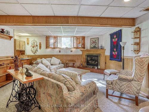 49 Wallingford Rd, Toronto, ON - Indoor Photo Showing Living Room With Fireplace