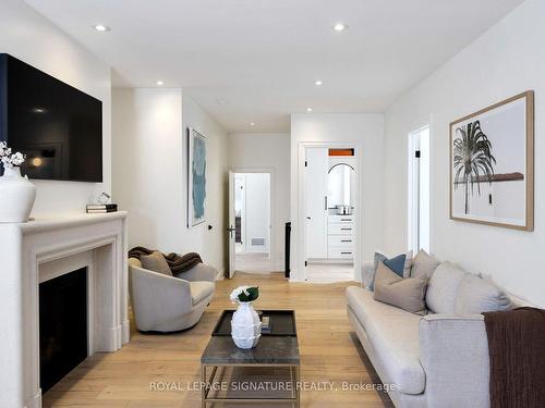 892 Tennyson Ave, Mississauga, ON - Indoor Photo Showing Living Room With Fireplace