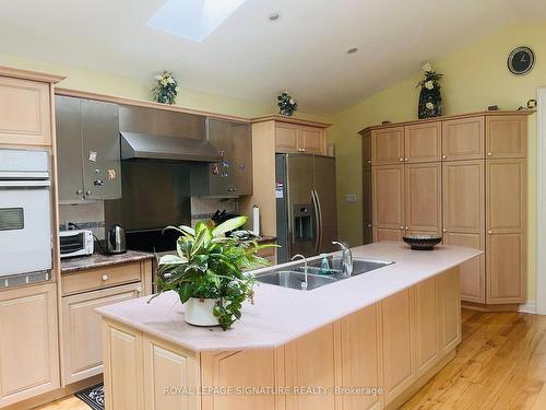 244 Isabella Ave, Mississauga, ON - Indoor Photo Showing Kitchen With Double Sink