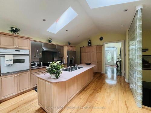 244 Isabella Ave, Mississauga, ON - Indoor Photo Showing Kitchen With Double Sink