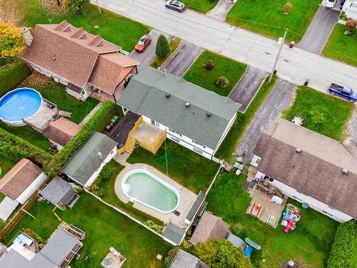 Aerial photo - 40  - 42 Rue Ouellet, Sherbrooke (Brompton/Rock Forest/Saint-Élie/Deauville), QC - Outdoor With Above Ground Pool With View