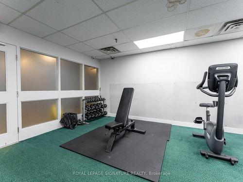 709-8 Silver Bell Grve, Toronto, ON - Indoor Photo Showing Gym Room