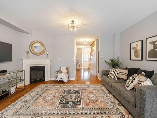 140 Agava St, Brampton, ON - Indoor Photo Showing Living Room With Fireplace