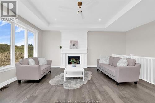 302 Blake, Belle River, ON - Indoor Photo Showing Living Room With Fireplace