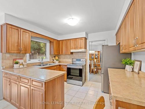 125 Chatterson Dr, Hamilton, ON - Indoor Photo Showing Kitchen With Double Sink