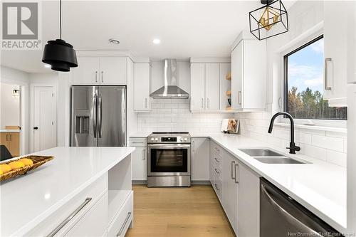 59 Beau Domaine Court, Dieppe, NB - Indoor Photo Showing Kitchen With Stainless Steel Kitchen With Double Sink With Upgraded Kitchen